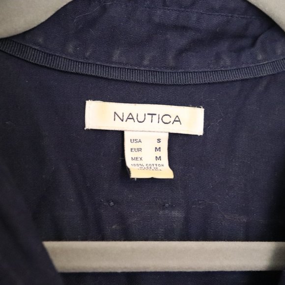 Nautica | Navy Fitted Button Down | 012 - Picture 3 of 4